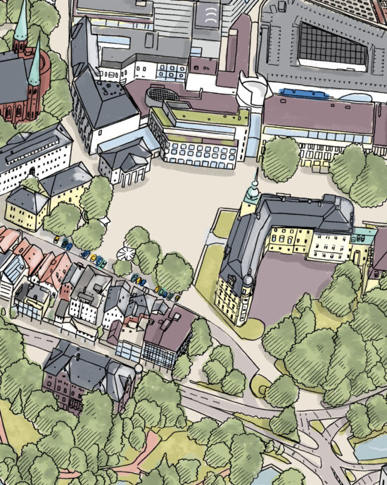 EDDIKS GRAFIK, Illustration, Stadtplan Oldenburg
